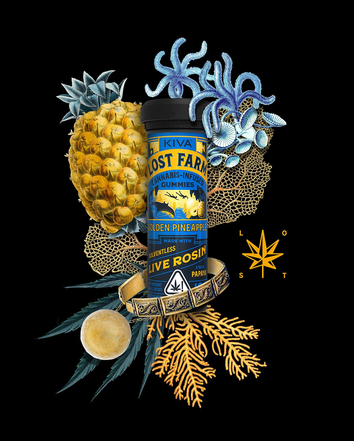 Golden Pineapple Gummies