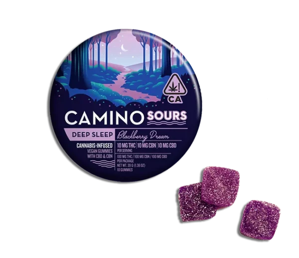 Camino Sours Blackberry Dream 10:10:10 Gummies