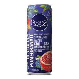 Blueberry Pomegranate CBD:CBN Sparkling Water | CBD-Only