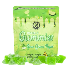 Sour Green Apple THC Gummies